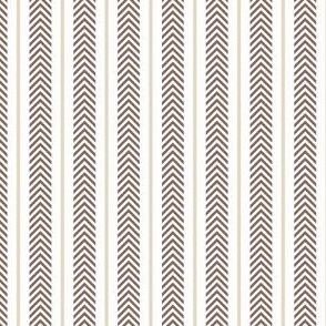 Chocolate stripes chevrons - FABRIC