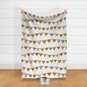 Bunting  Garland V1 - Colorful Celebration Party Decor in Stripes or Birthday Party - Large