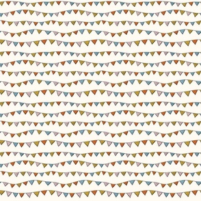 Bunting  Garland V1 - Colorful Celebration Party Decor in Stripes or Birthday Party - Small