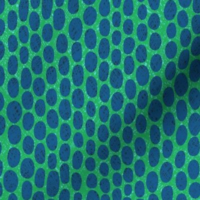 Polka Dot Waves of Blues and Greens