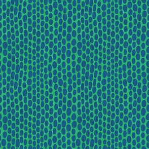 Polka Dot Waves of Blues and Greens