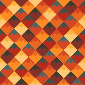 An abstract, geometric seamless pattern