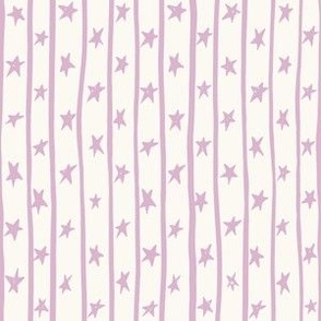 Halloween dream stars and stripes in purple and cream
