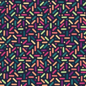 Geometric retro pattern