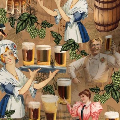 Elixir of Life: Rediscovering Happiness through Vintage Beer - A Nostalgic Journey into the Last Century's Design - brown