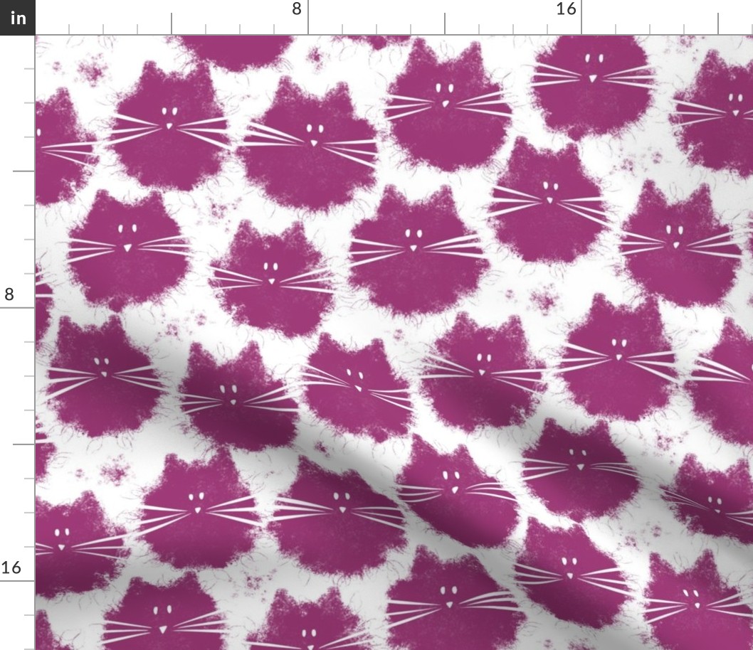 cat - fluffer cat berry - cute fluffy cats - cat fabric