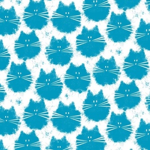 cat - fluffer cat caribbean - cute fluffy cats - cat fabric