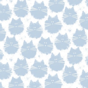 cat - fluffer cat fog - cute fluffy cats - cat fabric