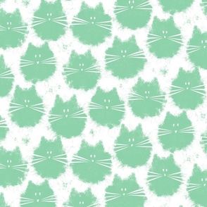 cat - fluffer cat jade - cute fluffy cats - cat fabric