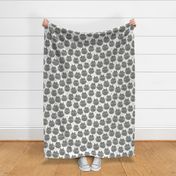 cat - fluffer cat pewter - cute fluffy cats - cat fabric