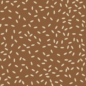 Scattered Seeds in Autumnal Brown