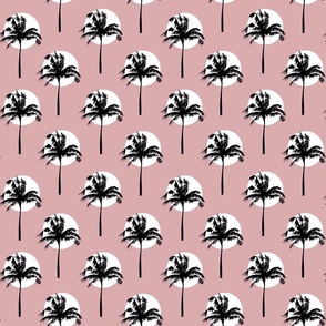 [Medium] Palm Tree Light Sage Pink