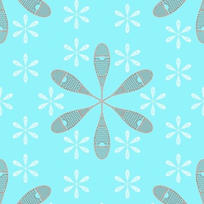 Snowshoes and Snowflakes (no AI)