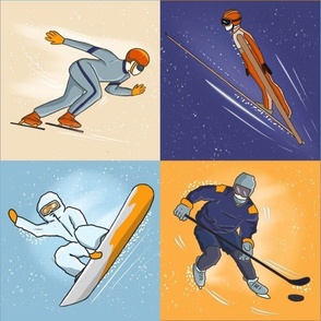 Wild Retro Winter Sports