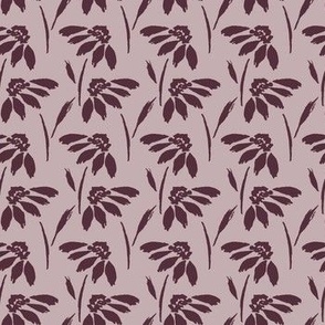 Small // Wynona: Coneflowers, Echinacea Daisy Wildflower - Burnished Lilac Purple