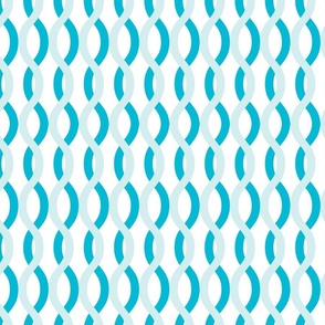 Blue Interlaced Waves Line Pattern