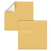 Squares - Gold jonquil yellow, desert sand white - Small