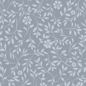 light lavender mauve vine leaf pattern