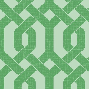 Textured Green Trellis - large scale