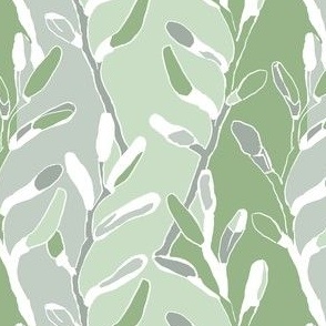 [Small] Spring Vine Painting - Tendre Green Sage