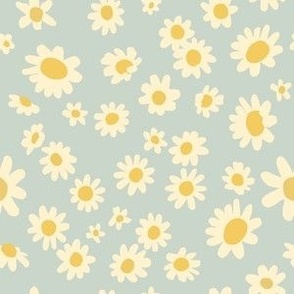 Small Daisies-small scale-light blue