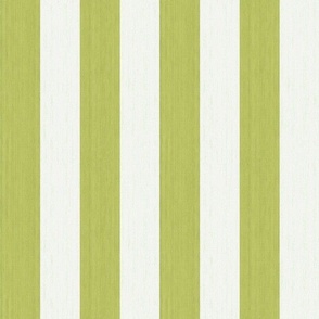Cabana Stripes - Lime green & Off-White