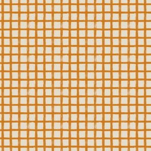 Butternut pumpkin checkered// pumpkin slice // 1 inch squares 
