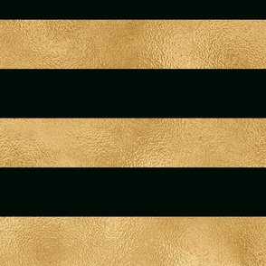 Elegant Black Gold Horizontal Stripes Coordinating Pattern For Nostalgic Christmas Splendor