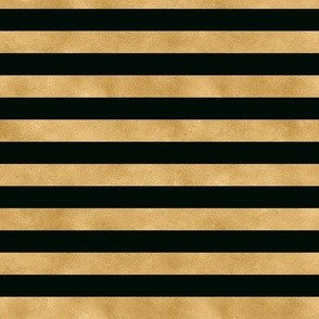 Elegant Black Gold Horizontal Stripes Coordinating Pattern For Nostalgic Christmas Splendor Smaller Scale