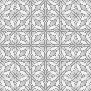 Marble Mosaic Tile in Light Grey, Soft Grey, and Charcoal – Medium