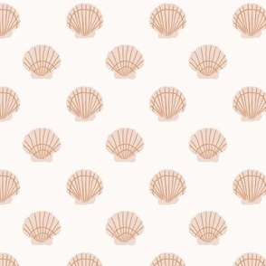 Sea shell scallops - pink