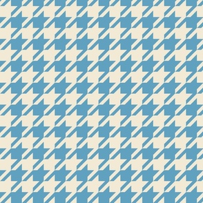 steel blue and cream houndstooth, dogtooth hounds tooth