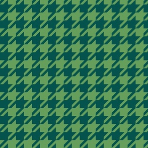 forest green houndstooth check dark and mid 