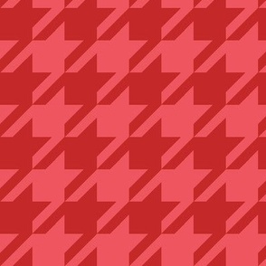 houndstooth red and dark red crimson