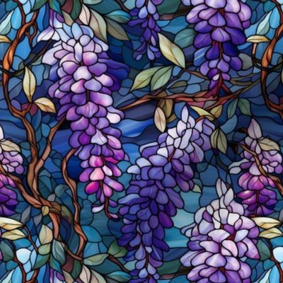 Stained glass wisteria (small)