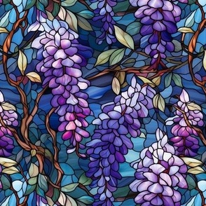 Stained glass wisteria (small)