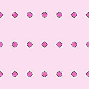 pink diamond dot / medium