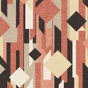 Mega Geometric Terracotta Beige