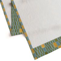 Hamam Fabric in turquoise gold 