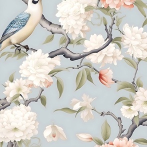 Jumbo Chinoiserie Charm: Birds and Blossoms