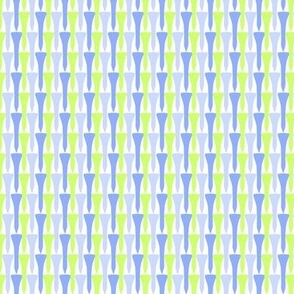 Golf Tee print- Green and Blue