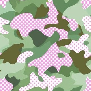 Camouflage polka dot	