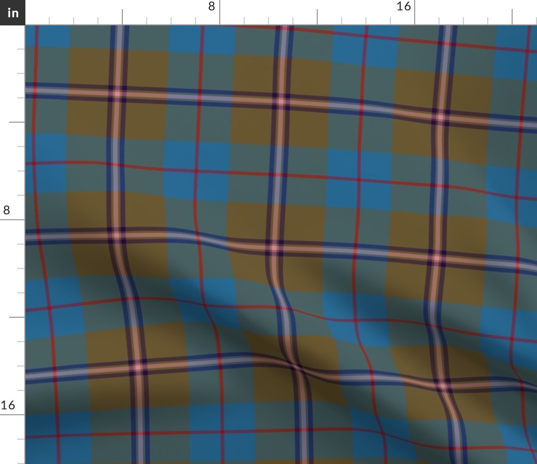 Royal Deeside tartan, 6" modern colors