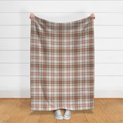 Crossroads Plaid in Taupe and Peach