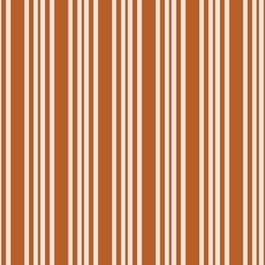 Coordinating stripes for christmas collection in orange 1.3"