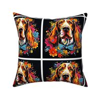 Basset hound 1 Nine inch Panel