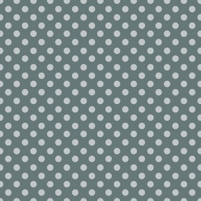 Dark Gray Polka dots - High Contrast
