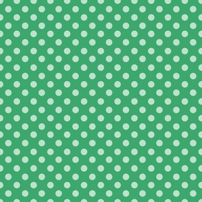 Green Polka dots - High Contrast
