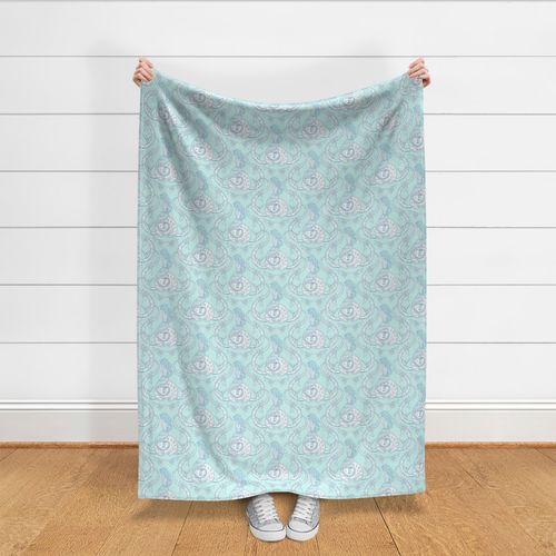 Mermaid Fantasy Nouveau Large Baby Blue