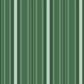 Monochromatic Hunter Green Stripes